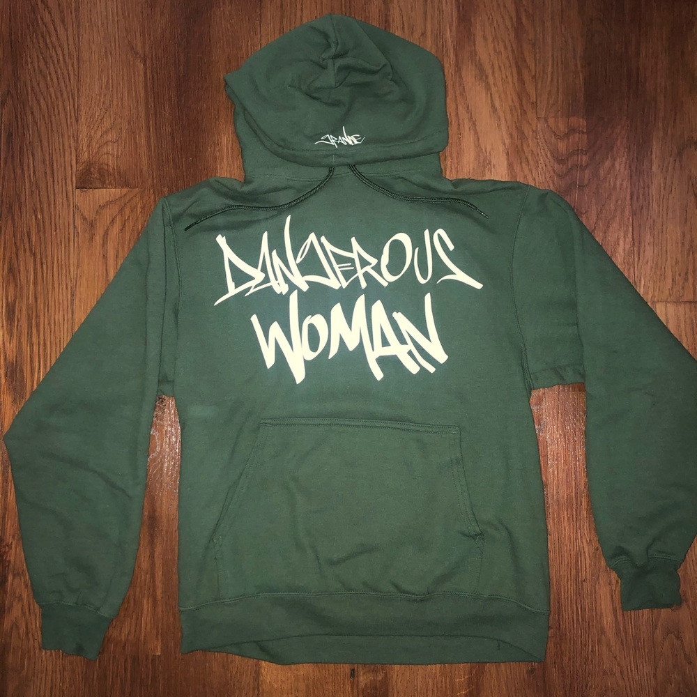 Ariana Grande Dangerous Woman Tour Green Hoodie